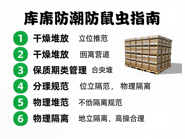 库房防潮防鼠虫指南,干燥堆放,保质期分类管理实操