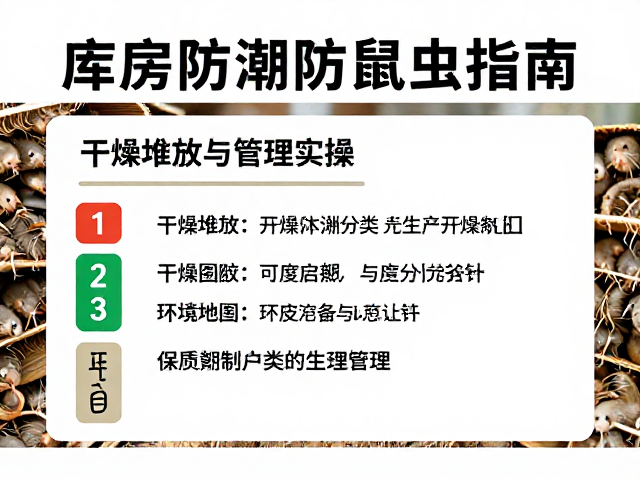 库房防潮防鼠虫指南,干燥堆放,保质期分类管理实操