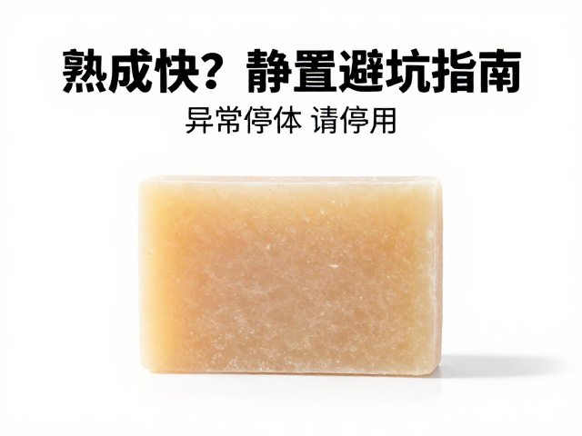 盐皂熟成快?静置摆放避坑指南,异常皂体请停用