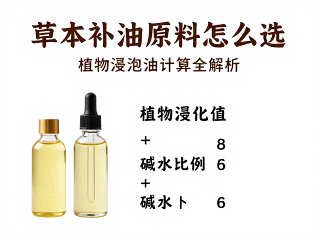草本油脂原料怎么选?植物浸泡油与碱水比例计算全解析