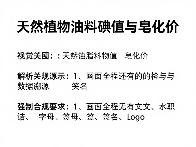天然植物油料碘值与皂化价,解析油脂特性与SEO流量关键词