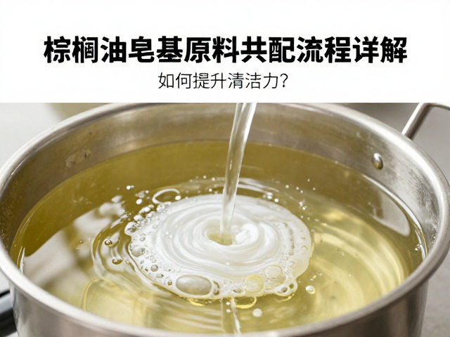 棕榈油皂基原料兑配流程详解,如何提升清洁力?