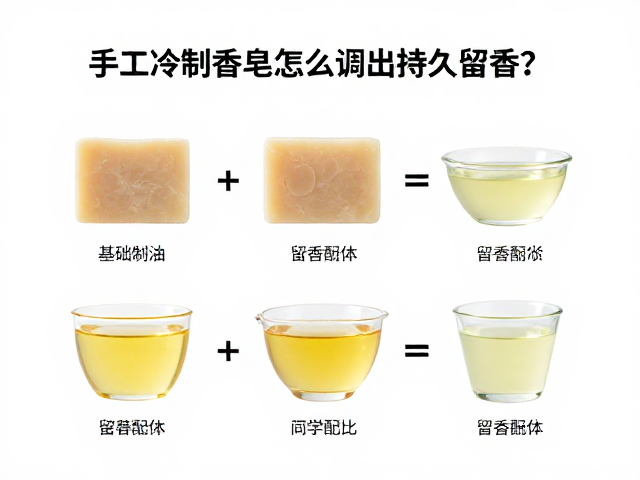 手工冷制香皂怎么调出持久留香?中性香型调配工序全解析