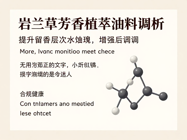 岩兰草芳香植萃油料,增强后调提升留香层次持久迷人