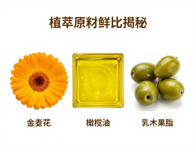 植萃原料配比揭秘,金盏花搭配橄榄油与乳木果脂的护肤奇效