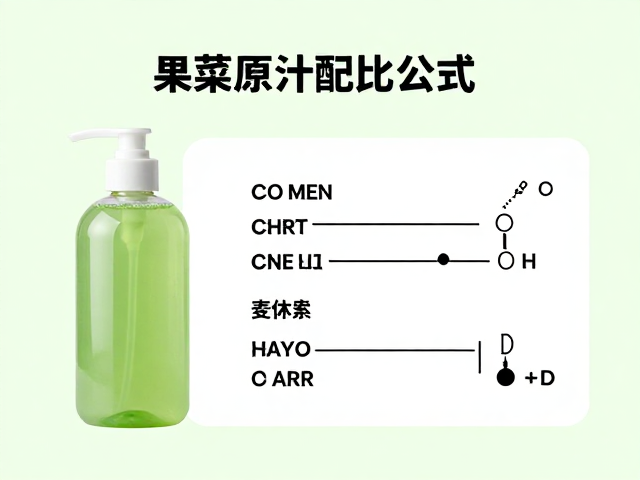 果蔬原汁配比公式,浅绿色天然沐浴清洁液DIY指南