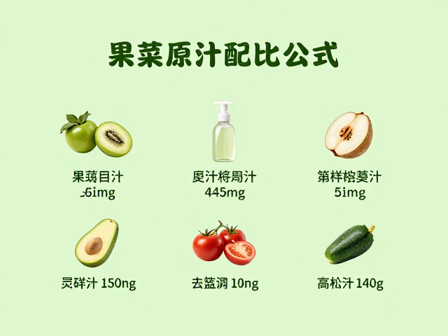 果蔬原汁配比公式,浅绿色天然沐浴清洁液DIY指南