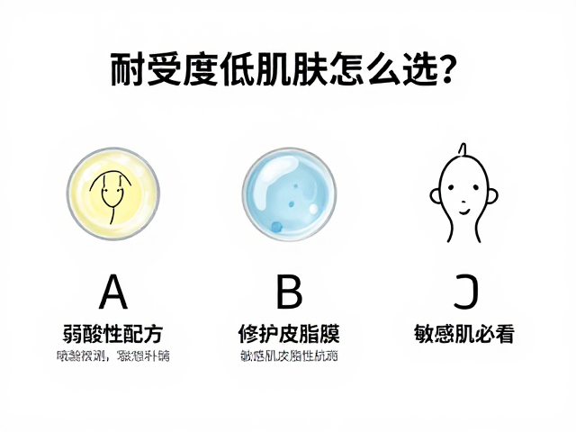 耐受度低肌肤怎么选?弱酸性配方修护皮脂膜,敏感肌必看