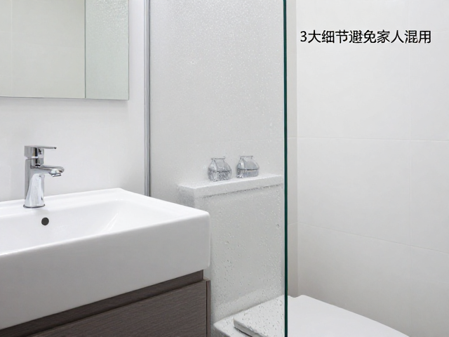 干湿分离外侧洗漱区怎么摆?3大细节避免家人混用,清爽又高效