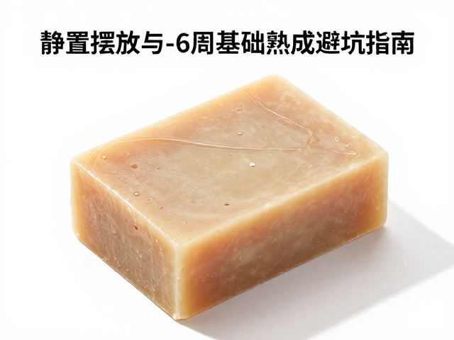 手工皂表面发黏?静置摆放与4-6周基础熟成避坑指南