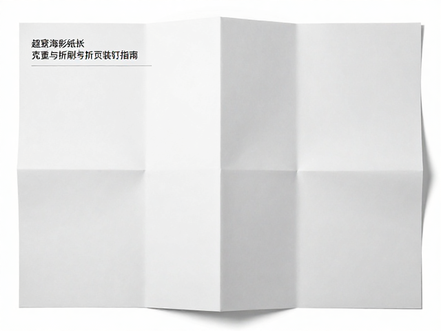 超宽海报折页装订的技术规范