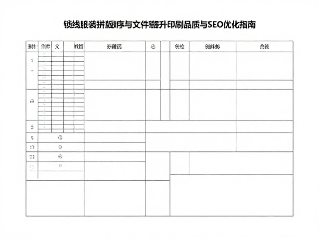 锁线胶装拼版顺序的核心逻辑与物理特性
