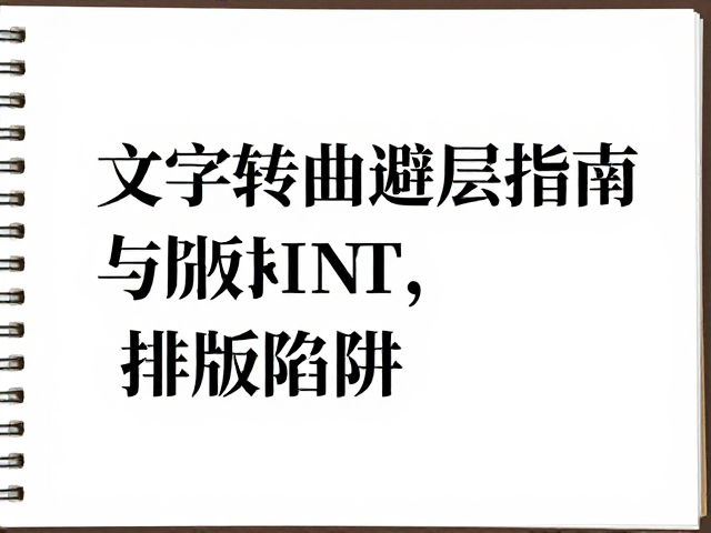 文字转曲的底层逻辑与字体陷阱