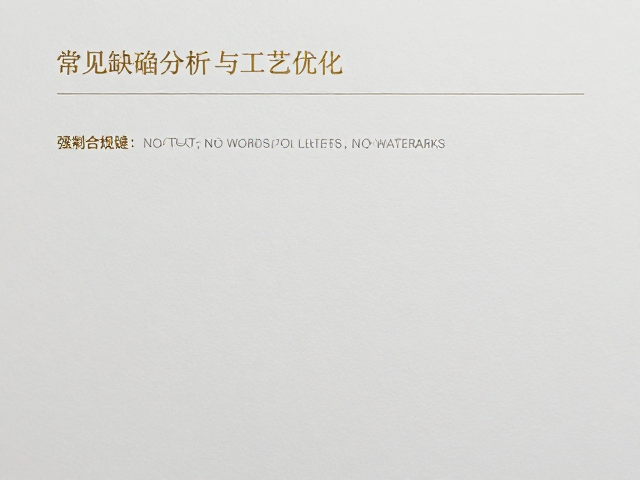 常见缺陷分析与工艺优化