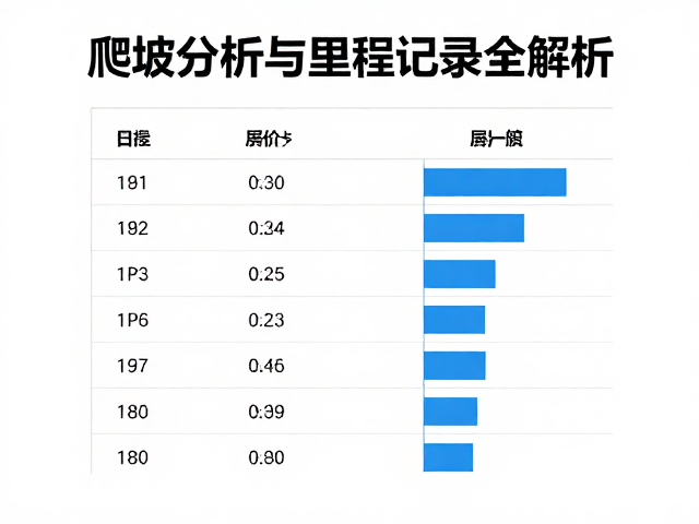 传感器套装按配置加价？爬坡分析与里程记录全解析