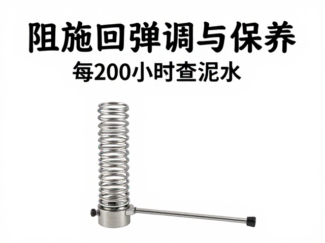 阻尼回弹调校与保养,每200小时查泥水,延长设备寿命