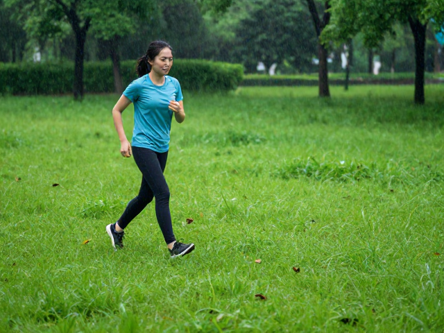 雨后绿地漫步散心,清洁身心同时提升心肺耐力
