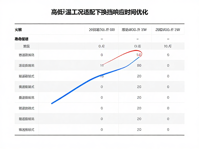 高低温工况适配下换挡响应时间优化,附寿命测试报告
