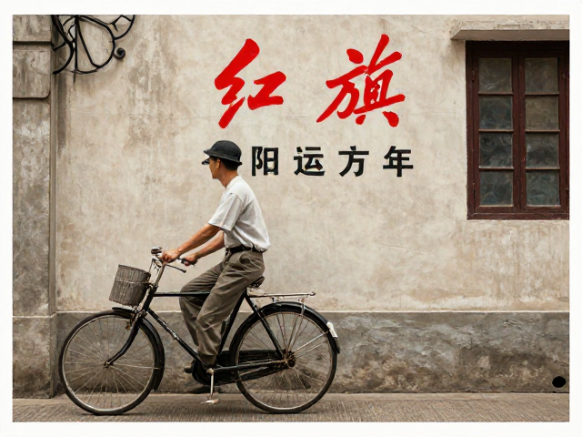 红旗自行车与宣传画里的市井岁月,怀旧通勤印记