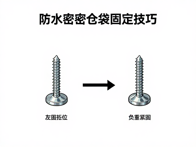 防水密闭仓袋螺丝孔位固定技巧,确保左右负重均衡指南
