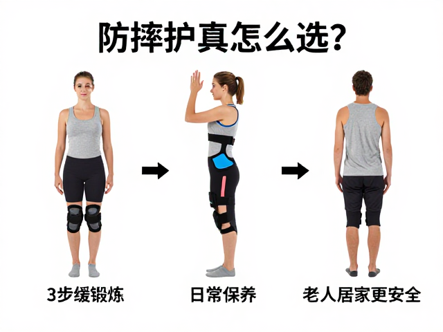 防摔护具怎么选？3步舒缓锻炼，日常保养，老人居家更安全