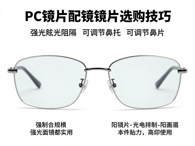 PC镜片配镜指南,强光眩光阻隔与可调节鼻托选购技巧