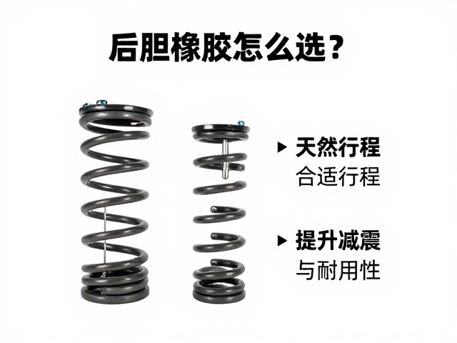 后胆弹簧怎么选?天然橡胶材质,合适行程,提升减震舒适与耐用性