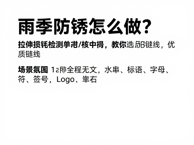 雨季防锈怎么做？拉伸损耗检测教你选优质链线