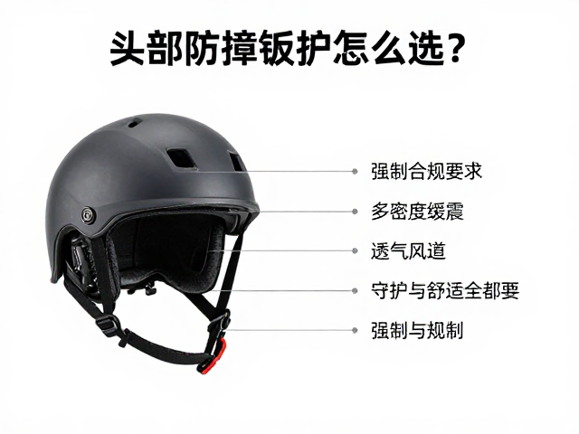 头盔头部防撞缓冲怎么选？多密度缓震，透气风道，安全与舒适全都要