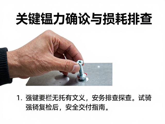关键螺丝扭力确认与损耗排查,试骑复检后安全交付指南