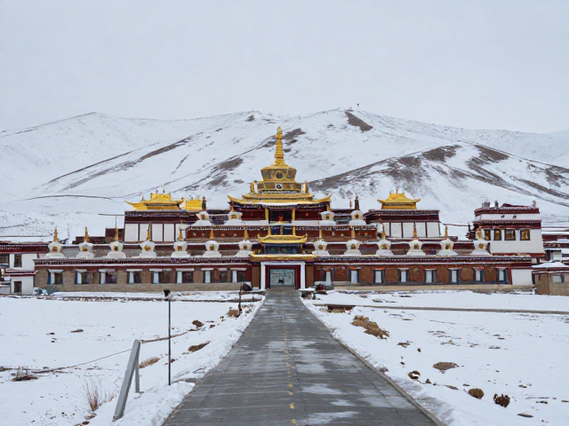 雪域风光沿途游历，摄影骑行打卡塔尔寺绝美秘境