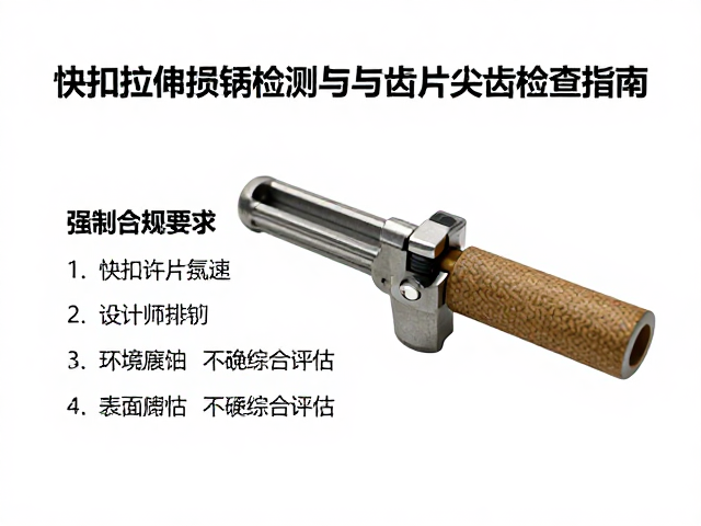 快扣拉伸损耗检测与齿片尖齿检查指南