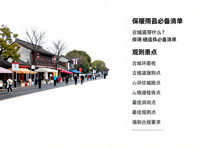 湖岸环线赏景指南，古城庙会穿什么？保暖雨具必备清单