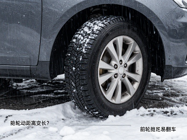 雨雪路面制动距离变长?前轮抱死易翻车,轮胎抓地力是关键