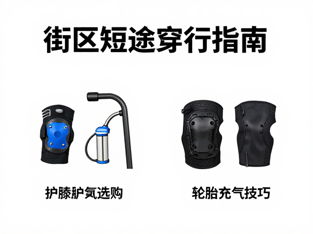 街区短途穿行指南,护膝护肘选购与轮胎充气技巧