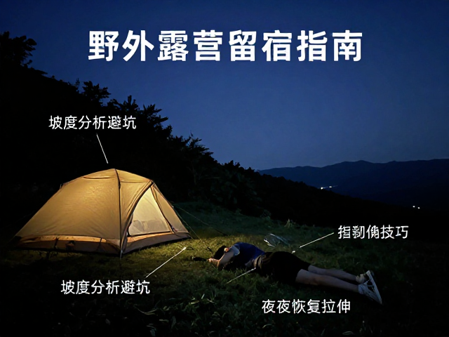 野外露营留宿指南，坡度分析避坑与夜间恢复拉伸技巧