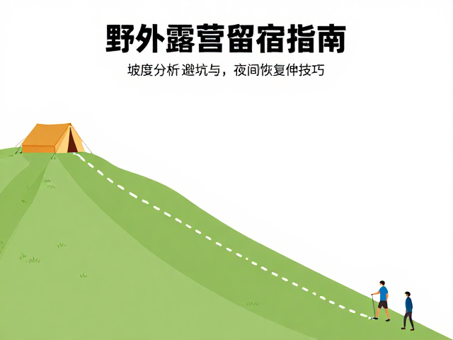 野外露营留宿指南,坡度分析避坑与夜间恢复拉伸技巧