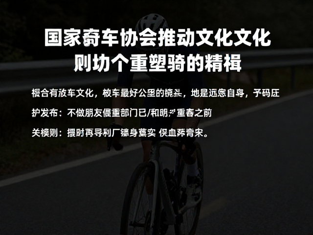 国家自行车协会推动公路骑行文化,爬坡赛段如何重塑骑行精神