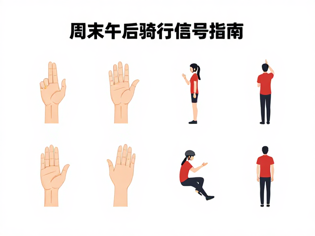 周末午后骑行手势信号指南,好友结伴出游安全又省心