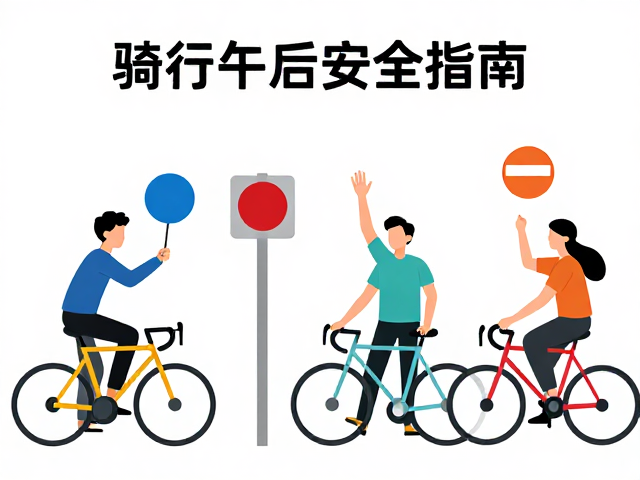 周末午后骑行手势信号指南，好友结伴出游安全又省心