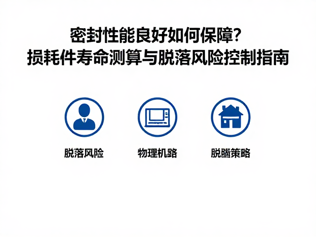 密封性能良好如何保障?损耗件寿命测算与脱落风险控制指南