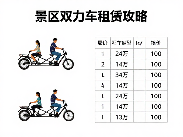 景区双人协力车租赁攻略,同骑体验与价格指南