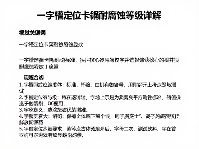 一字槽定位卡簧耐腐蚀等级详解，选型指南与SEO优化推荐