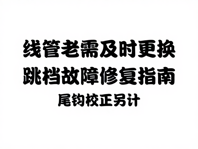线管老化需及时更换!跳档故障修复指南,尾钩校正另计
