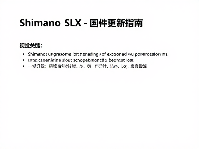 Shimano SLX固件更新指南,一键升级提升性能与兼容性