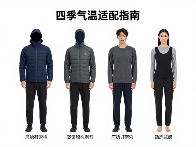 四季气温适配指南,分层穿搭与压缩技术让穿衣更科学