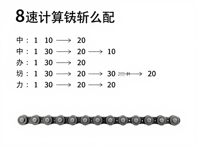 8速传动链条长度怎么配？精准计算法，告别卡顿异响！