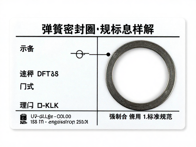 弹簧密封垫圈规格标签标识详解,选型指南与标准规范