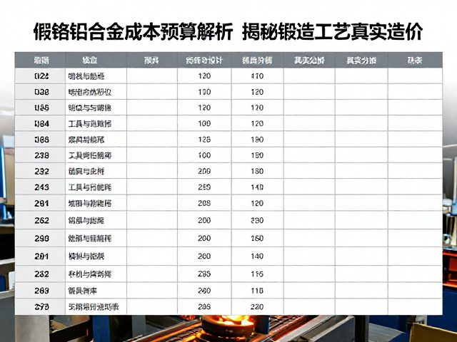 锻造铝合金成本预算解析,揭秘锻造工艺真实造价
