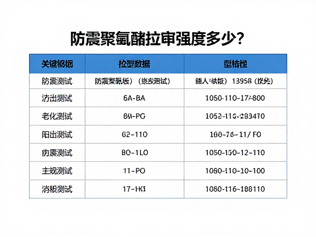 防震聚氨酯拉伸强度多少？老化测试数据解析与选型指南